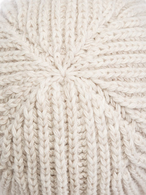 Капор жен. шерсть+акр LB-BR55050 white/beige - Labbra фото 3