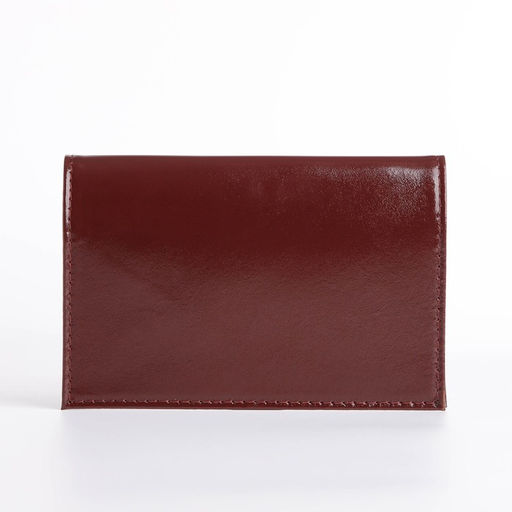 Обложка для паспорта, тиснение фольгой, гладкая, бордовая