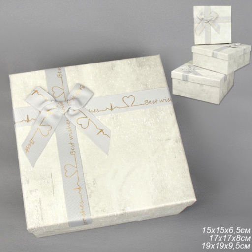 Коробка подарочная 3 штуки / 3403-1003 /уп 36/ - Галеонтрейд фото 5