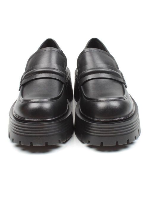 03-C1815-1 BLACK Лоферы женские (натуральная кожа)