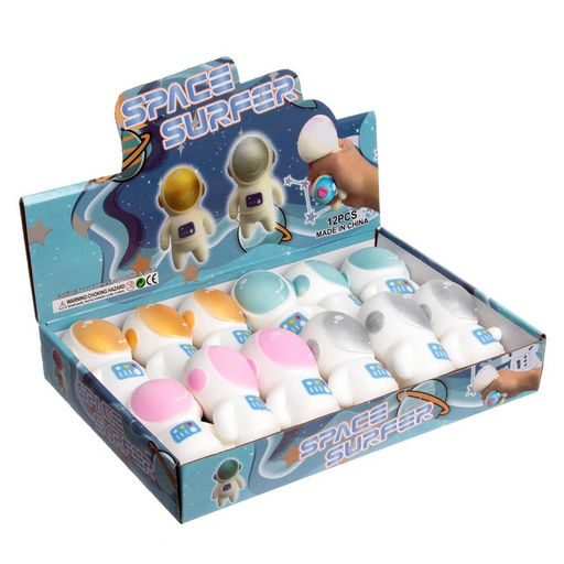 Цена за 12 шт. Антистресс игрушка «Космонавт», мялка с пастой, МИКС