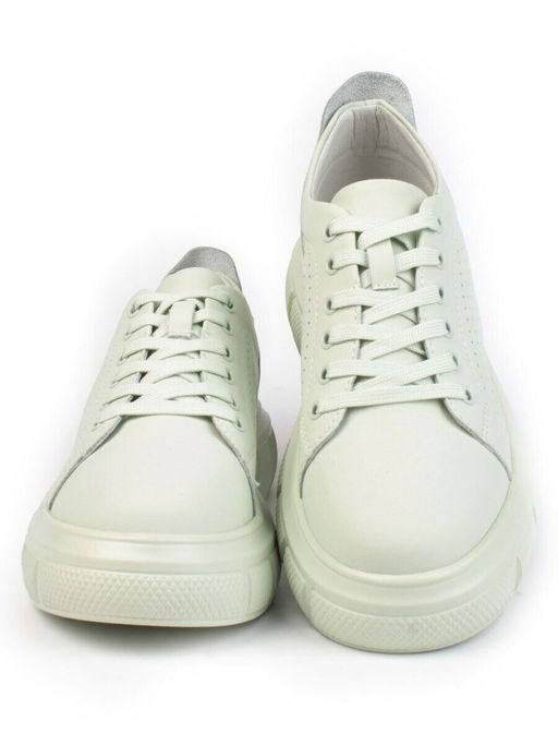 05-DXT51-5 LT. GREEN Кроссовки женские (натуральная кожа)