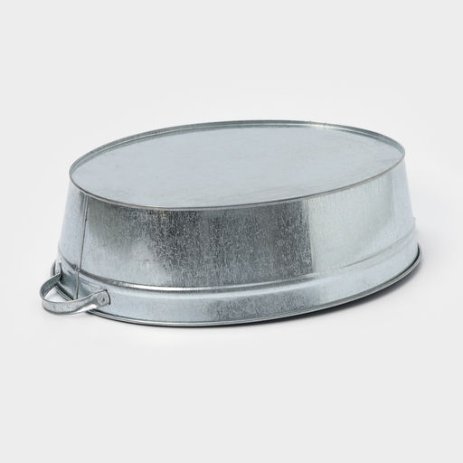 Таз для бани, овальный, с ручками, оцинкованная сталь, 23 л