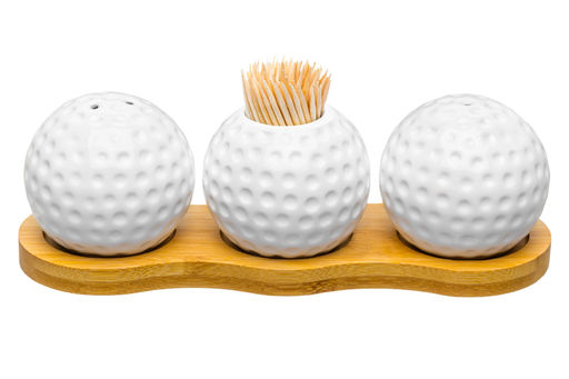 Вазочка под зубочистки + набор для специй 2 пр. 19,5*7*6 см 75 мл Сфера на деревянной подставке - Elan gallery фото 4