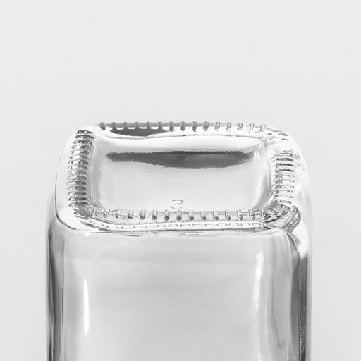 Банка для сыпучих Доляна «Квадрат», 300 мл, 5.5×11.5 см, с бугельным замком, стекло, прозрачная