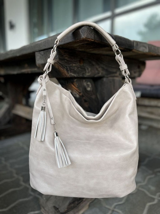 Женская сумка хобо из эко кожи 0012 Хаки