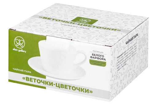 Чайн. пара 2 пр. 360 мл Веточки-цветочки - Elan gallery фото 23