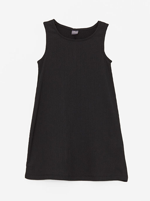 Bisiklet Yaka Basic K?z ?ocuk Elbise