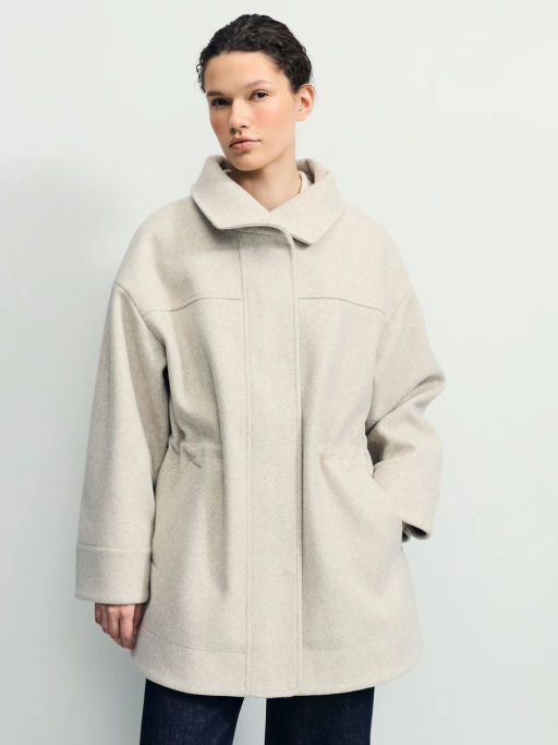 Парка из пальтовой ткани на кулиске / Zarina  фото 5