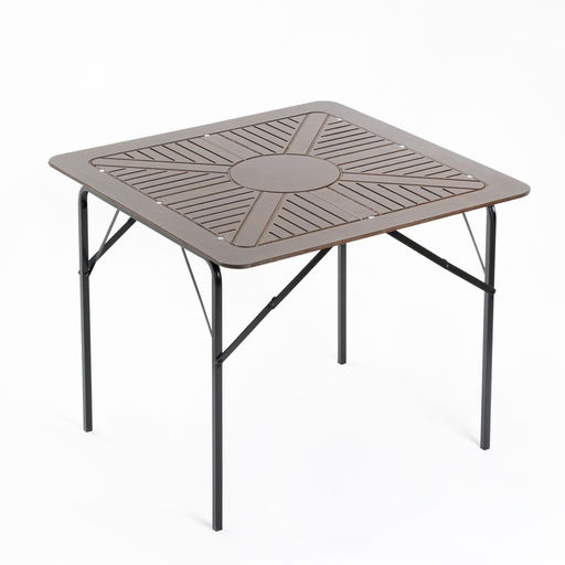 Комплект садовой мебели «Бистро», 4 стула, квадратный стол, коричневый