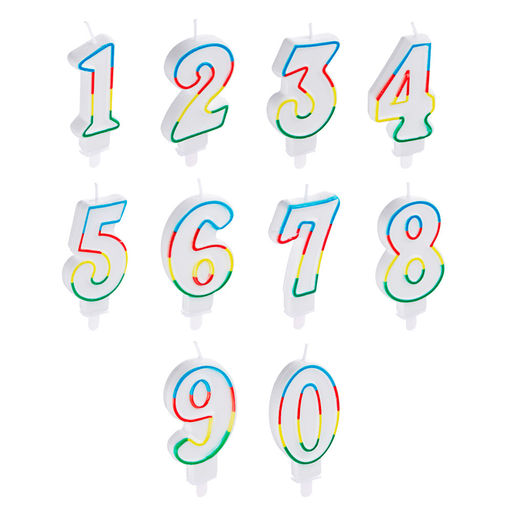 Свеча для торта в форме цифр FNtastic (0-9) арт. 506-192