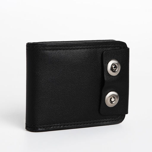 Портмоне мужское на магнитах, чёрное