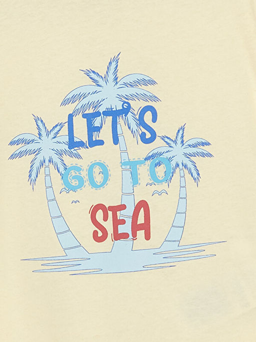 Bisiklet Yaka K?sa Kollu Bask?l? Erkek Bebek Ti??rt - Waikiki фото 2