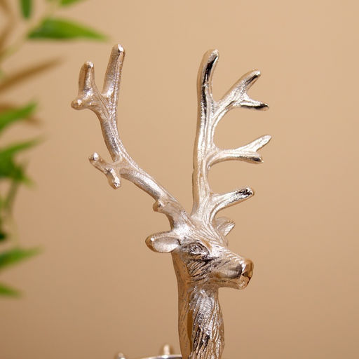 Подсвечник на 3 свечи «Рога», 42×42×30 см, алюминий