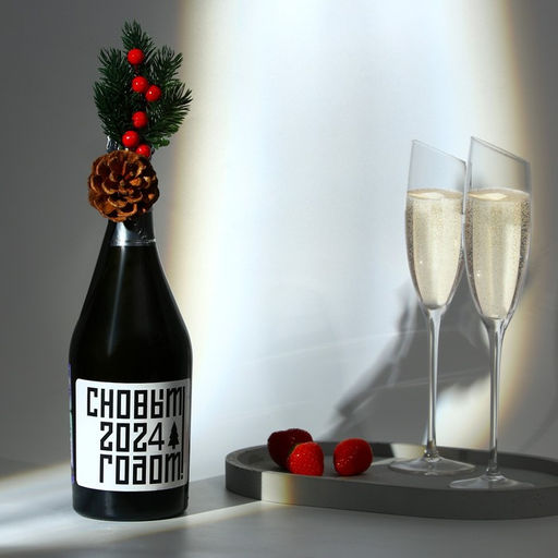 Украшение на бутылку Радости в Новом Году - Страна карнавалия фото 2