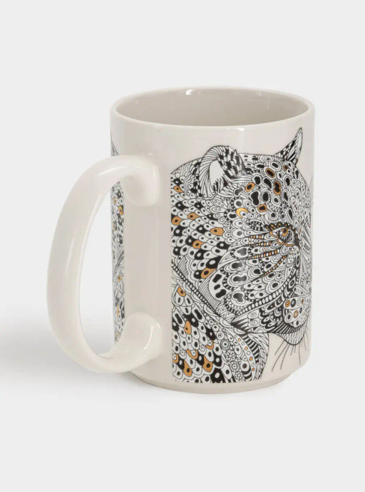 Кружка, 500 мл, фарфор N, белая, Леопард, Wild - Anna lafarg фото 7