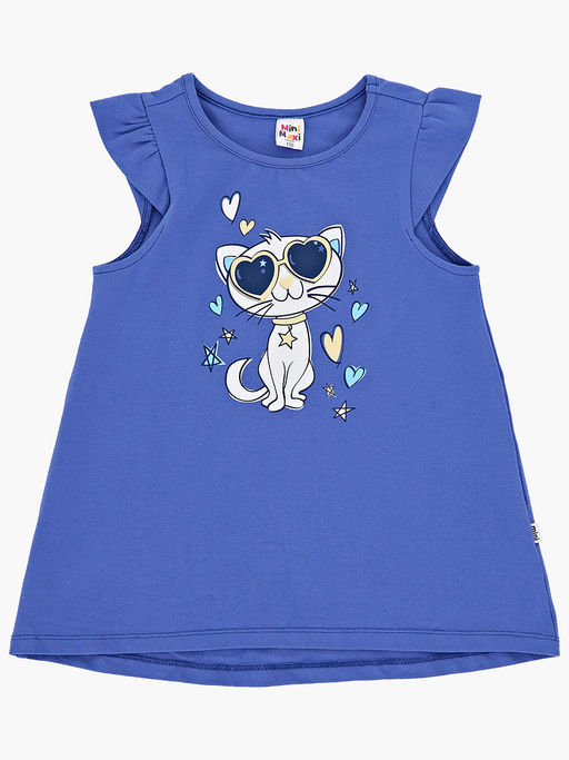 Футболка с принтом для девочки UD 1745 желтый - Mini maxi фото 11