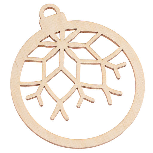 Заготовки для творчества на новый год Шары со снежинками, 5 шт.