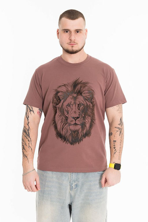 Футболка М125023Па коричневый - Елена фото 5