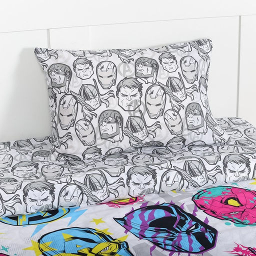 Постельное бельё 1,5 сп Мстители 143х215 см, 150х214 см, 50х70 см -1 шт, поплин - Marvel фото 2
