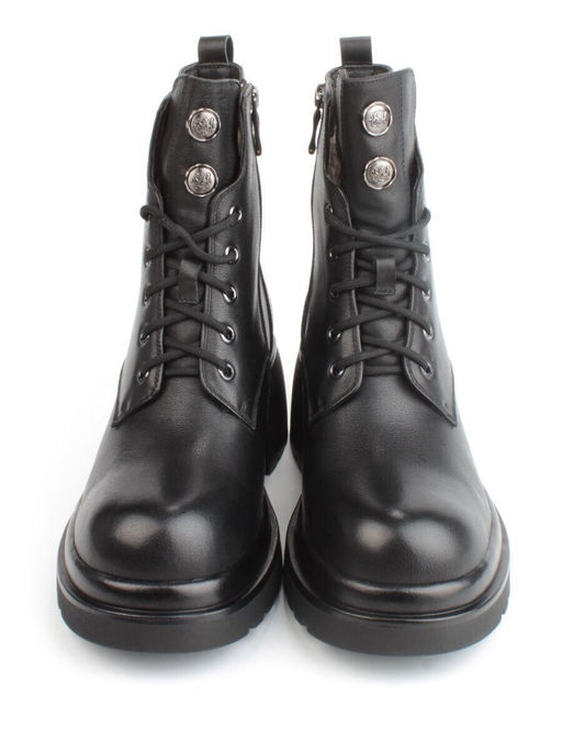 04-M3-H207 BLACK Ботинки зимние женские (натуральная кожа, натуральный мех)