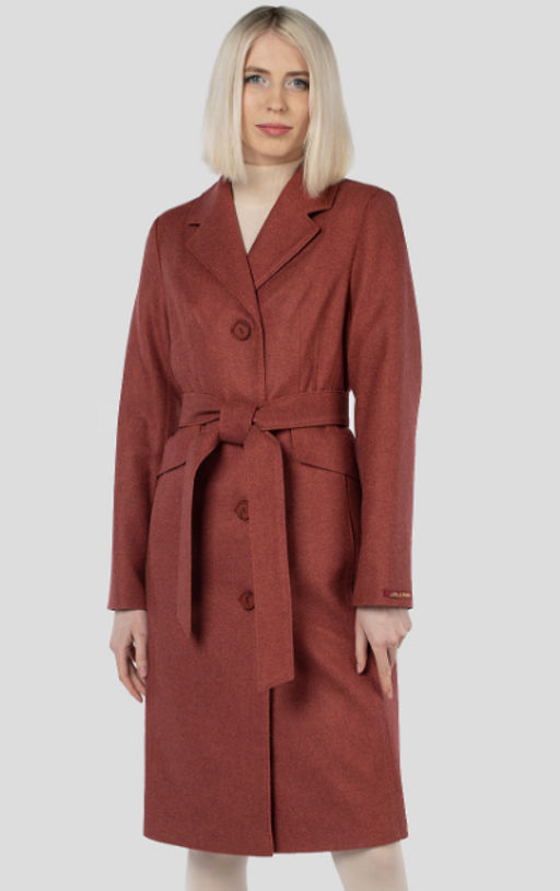 Пальто женское демисезонное (пояс) - El podio фото 9