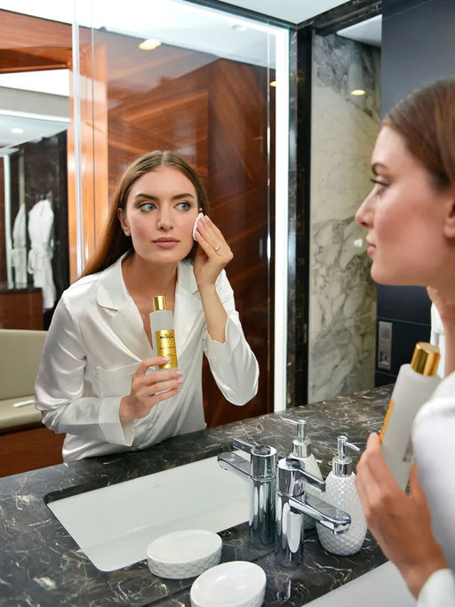 Тоник для лица SAIDA. Восстанавливающий для зрелой кожи с 24К золотом, 200мл. - Zeitun фото 5