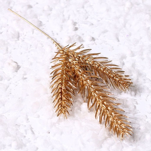 Ветка декоративная новогодняя, набор 2 шт., размер 1 шт. — 17×7 см