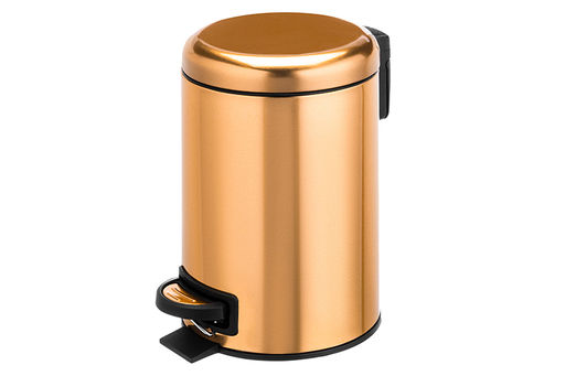 Контейнер для мусора 3 л 22,5*17*26,5 см с педалью + ведро, бронзовый - Elan gallery фото 4