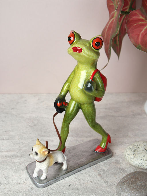Фигурка Лягушка с собачкой 16 см / YX29011 /уп 24/ - Галеонтрейд фото 4