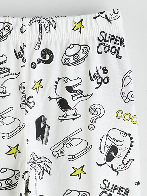 Bask?l? Erkek ?ocuk Pijama Alt