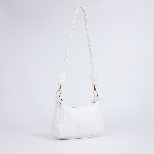 Сумка кросс-боди на молнии, цвет белый - Simaland фото 8