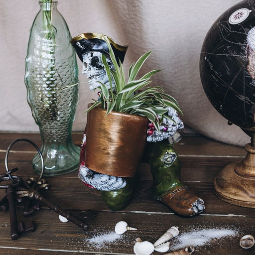 Подставка под бутылку TAKE IT EASY «Пират капитан Джек», 15×24×28 см