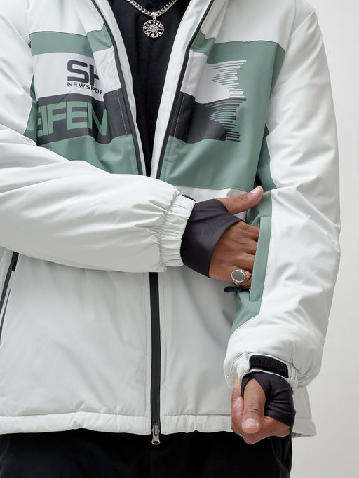 Горнолыжный костюм мужской зимний белого цвета 370Bl - Leifensh фото 13
