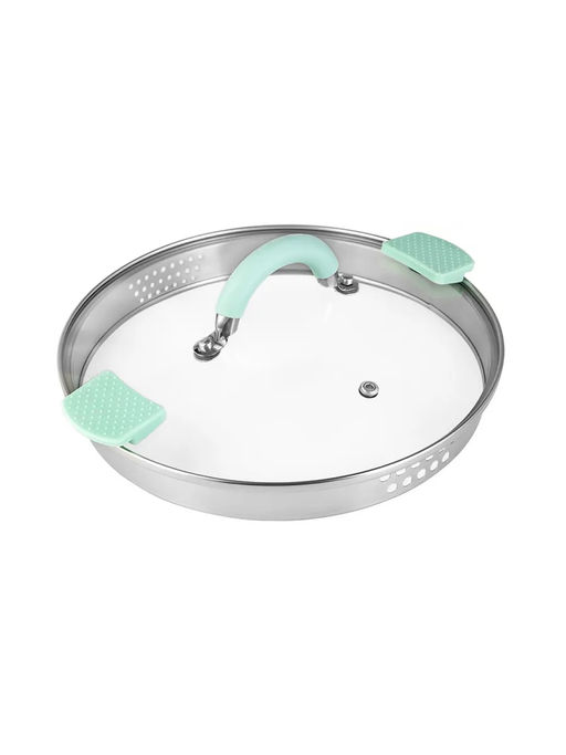 Кастрюля (нерж) MINT 24x13см, 5.7л, носик, индукционное дно, крышка с бортом LR02-544 /LARA/  фото 6
