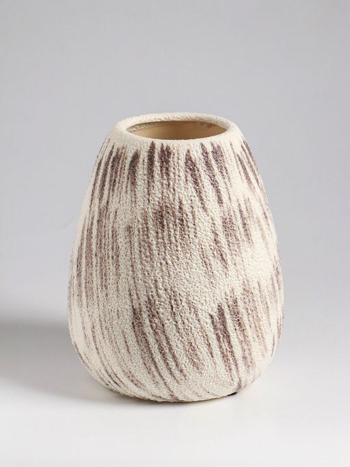 Ваза «Беажио» классик, 17.5×14 см, керамика, бежево-коричневая