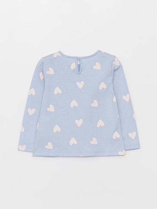 Bisiklet Yaka Desenli K?z Bebek Ti??rt - Waikiki фото 2