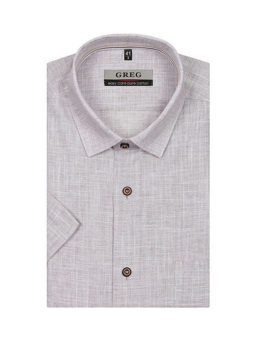 Сорочка мужская короткий рукав GREG 530/201/FL/1p  фото 4