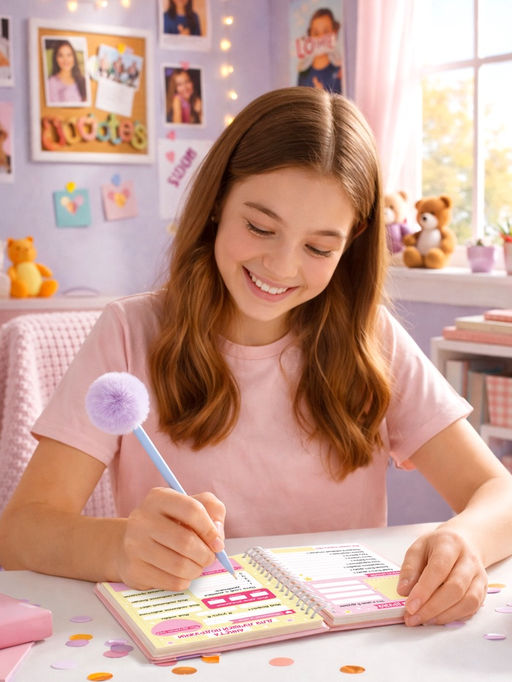 Книжное комплектное издание «Стильная девчонка»: 3 книги, ручка, брелок