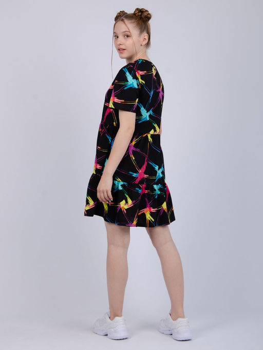 Платье "ПлД-55" чёрное, трикотаж (М)