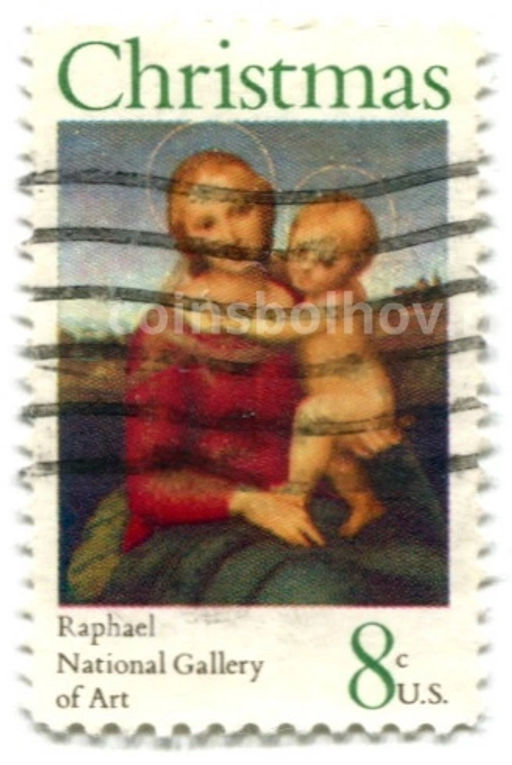Марка Рождество 1973 год США