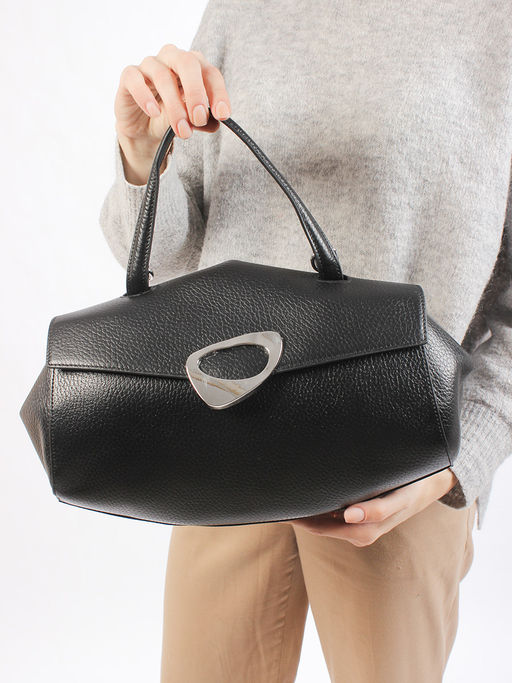 LACCOMA сумка Y2386-черный натуральная кожа