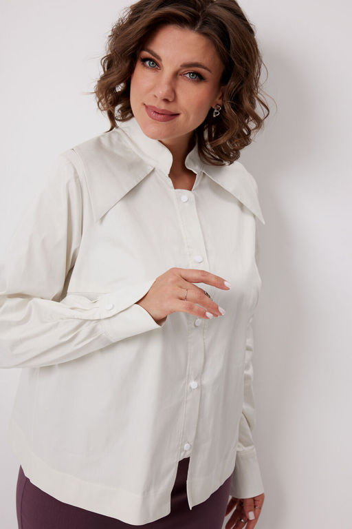 Блуза BegiModa 4135 сливочный  фото 7