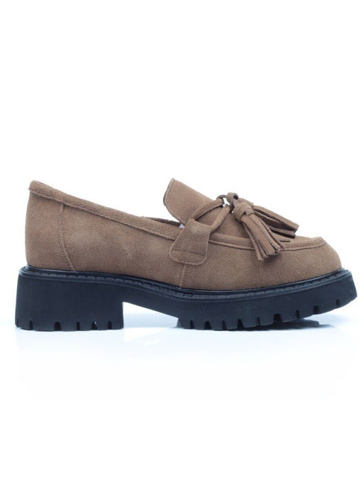 5929-5 BROWN Лоферы женские - No name фото 10