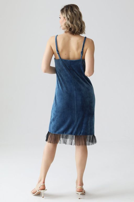 Платье в бельевом стиле из бархата - Looklikecat фото 3