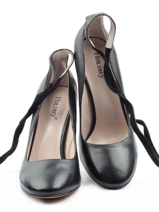 06-V-889 BLACK Туфли женские (натуральная кожа) - Фабричный китай фото 14