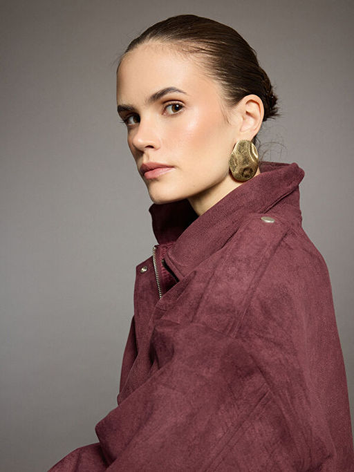 G?mlek Yaka Kad?n S?et G?r?n?ml? Ceket