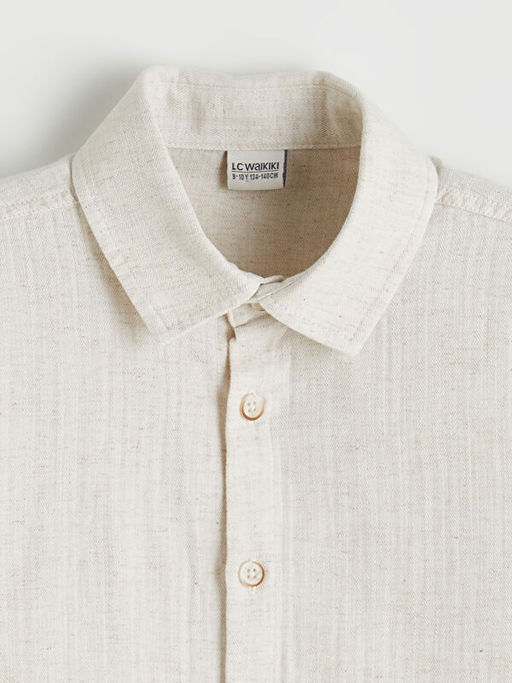 Erkek ?ocuk Keten Kar???ml? G?mlek