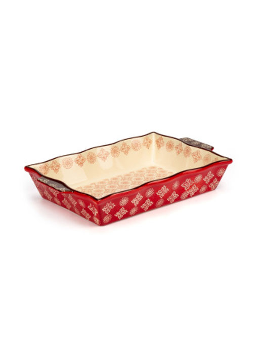 Форма для запекания и выпечки керамическая ROSSO 39х25см прямоугольная