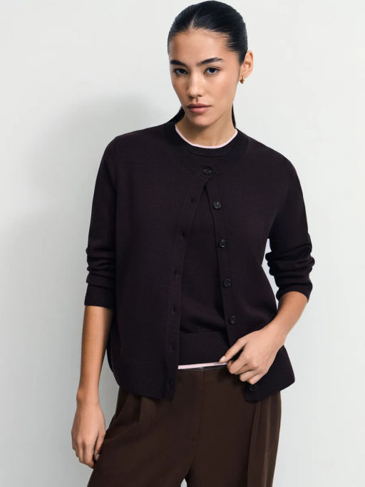 Вязаный жилет из вискозы / Zarina фото 6